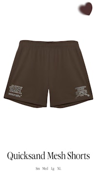 quicksand mesh shorts